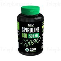 SID NUTRITION Spiruline Bio 500mg 200 comprim&eacute;s