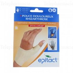 EPITACT Orth&egrave;se pouce Souple d'activit&eacute; Main Gauche taille M (15-17 cm)