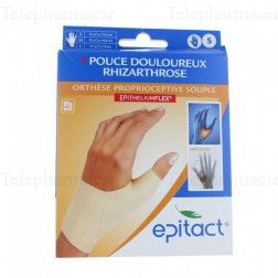 EPITACT Pouce douloureux rhizarthrose Orth&egrave;se proprioceptive souple taille M