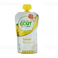 Go&ucirc;t Gourde de Fruit Banane d&egrave;s 4m 120g
