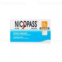 NICOPASS 2,5MG S/S REGL PAST