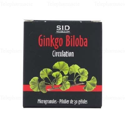 SID NUTRITION Phytoclassics Ginko Bilboa circulation Bo&icirc;te de 30 g&eacute;lules