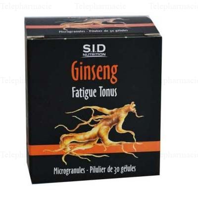 SID NUTRITION Phytoclassics Ginseng bo&icirc;te de 30 g&eacute;lules